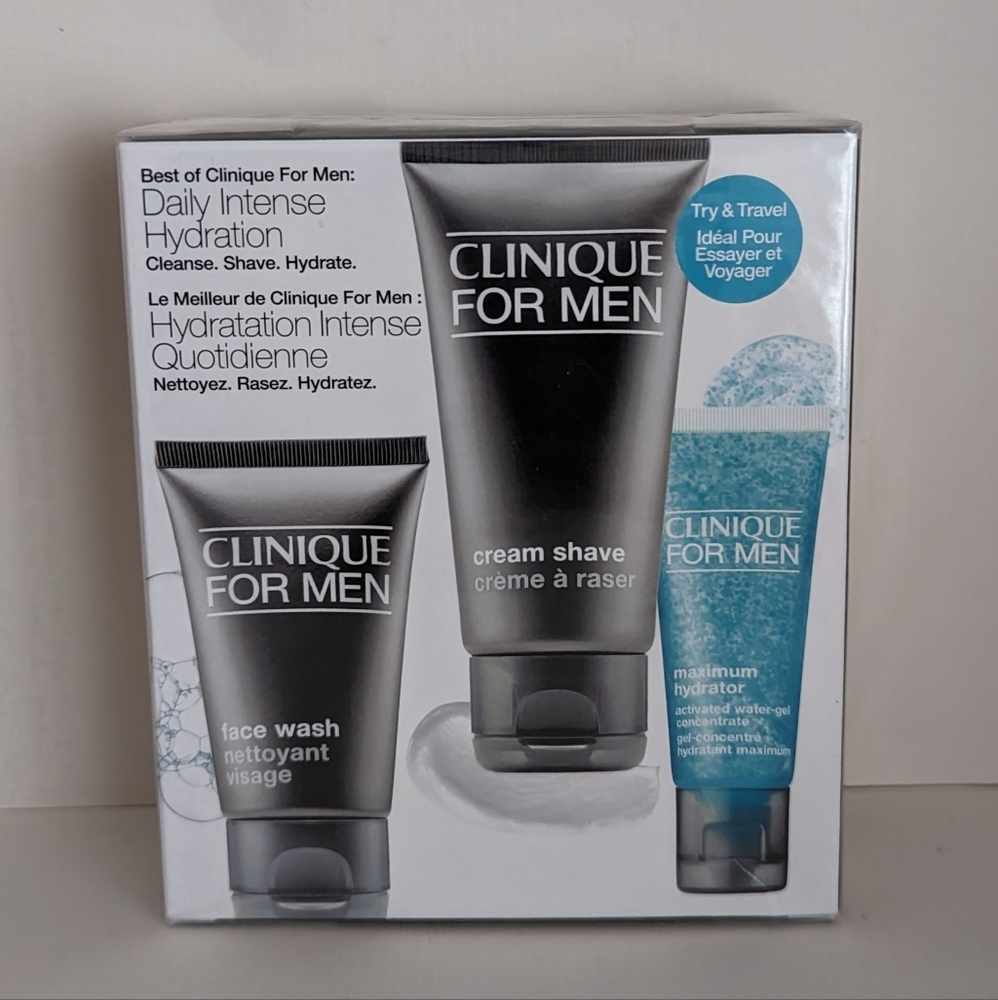 Clinique For Men Daily Intense Hydration Travel size set